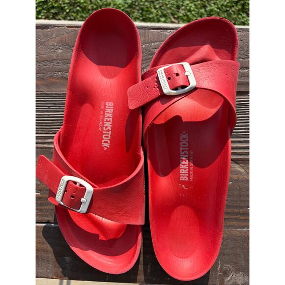 BIRKENSTOCK Madrid Eva Sandal Bright Red Size 8.5 - Picture 7 of 8